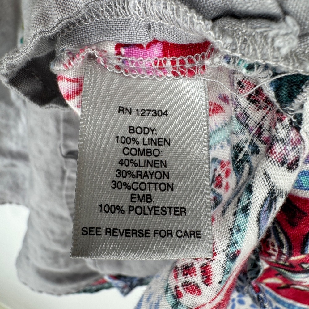 John Mark Womens Patchwork Floral Embroidered Poc… - image 4